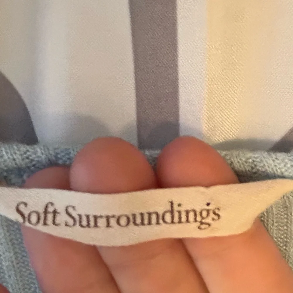 Soft Surroundings Light Blue Long Sleeve Top - Picture 2 of 4